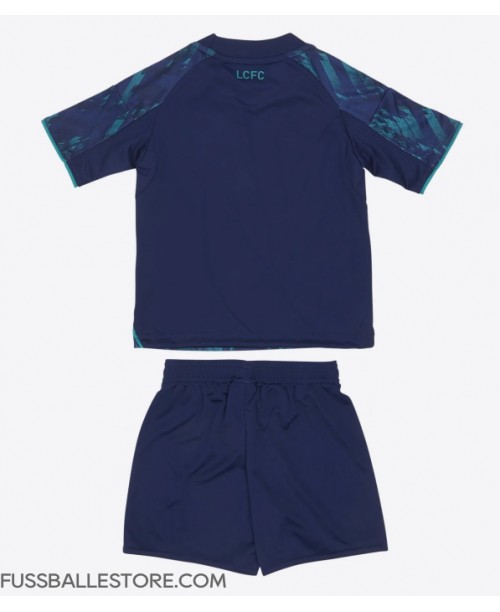 Günstige Leicester City Auswärts Trikotsatzt Kinder 2025-26 Kurzarm (+ Kurze Hosen)